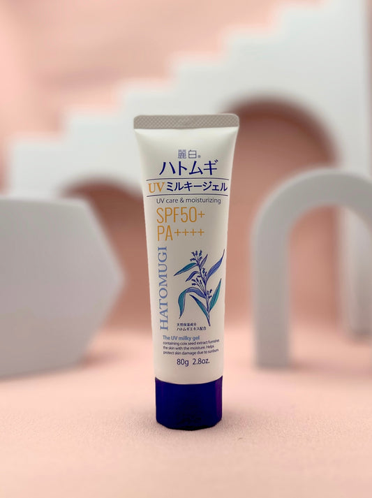 Reiwhite Hatomugi UV Milky Gel SPF50+ PA++++ 80g